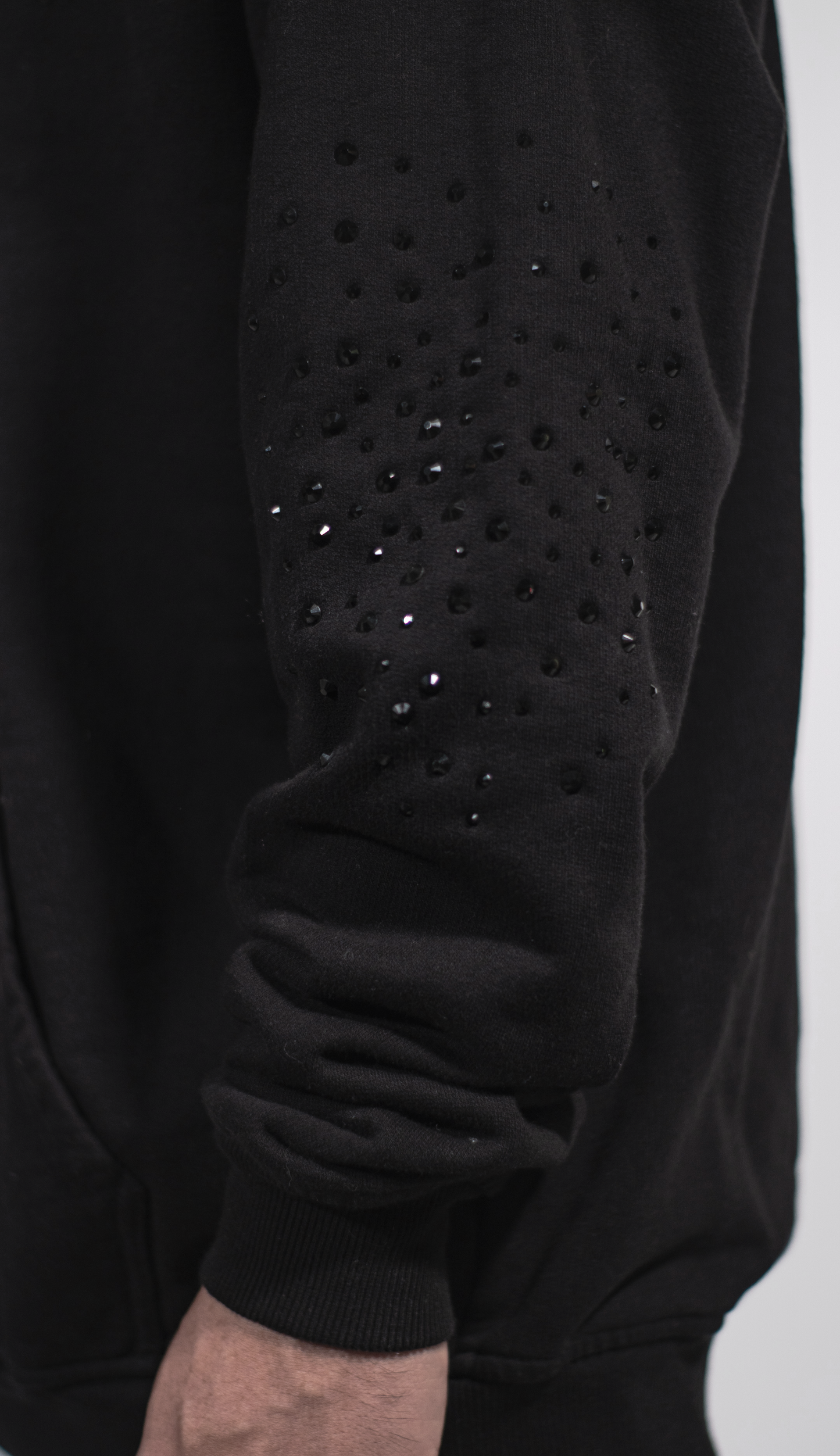 Sparkle Detail Cotton Hoodie