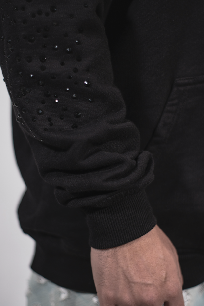 Sparkle Detail Cotton Hoodie